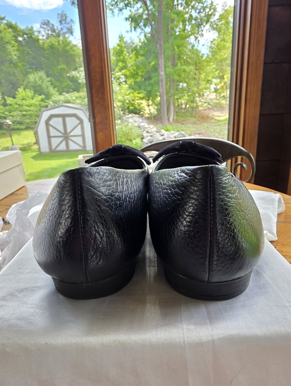 🔥Olukai "Olu" Ballet Flats W/bows Women's Comfy Slip-Ons Made In Brazil Size 7 - Picture 2 of 6